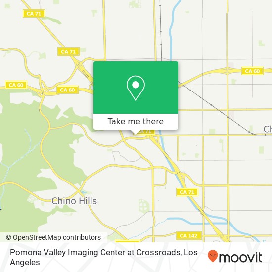 Mapa de Pomona Valley Imaging Center at Crossroads