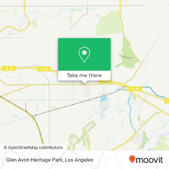 Glen Avon Heritage Park map