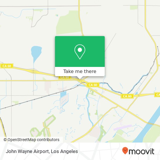 John Wayne Airport map