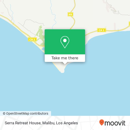 Mapa de Serra Retreat House, Malibu