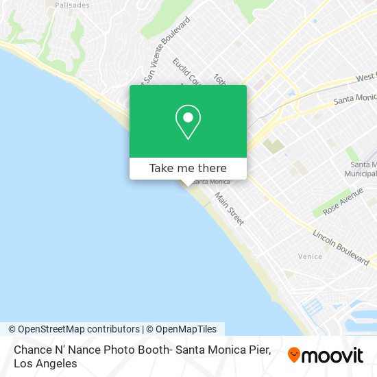 Chance N' Nance Photo Booth- Santa Monica Pier map