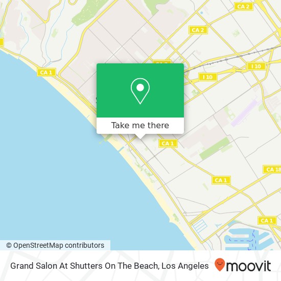 Mapa de Grand Salon At Shutters On The Beach