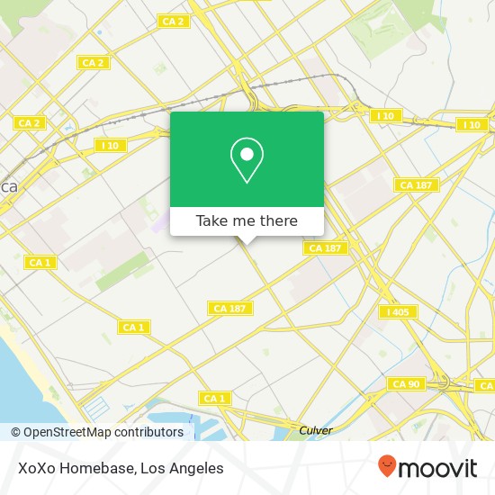 XoXo Homebase map
