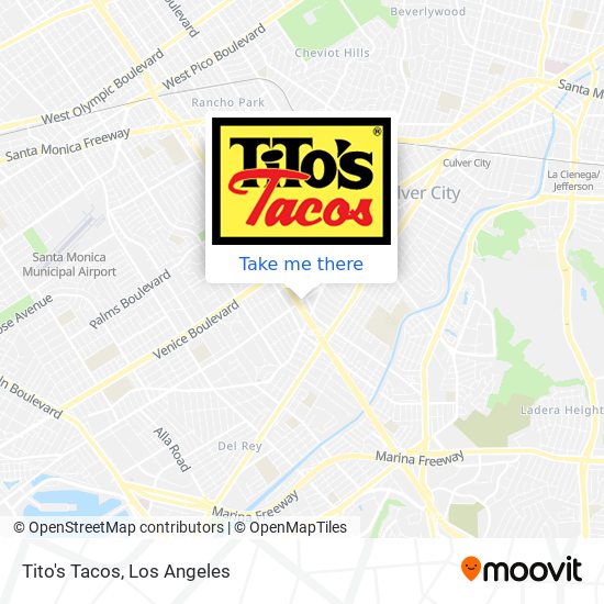 Tito's Tacos map
