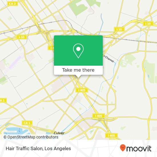 Mapa de Hair Traffic Salon