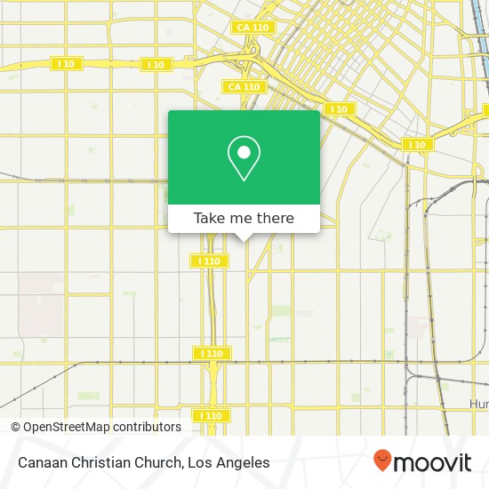 Canaan Christian Church map