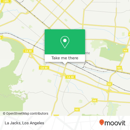 La Jacks map