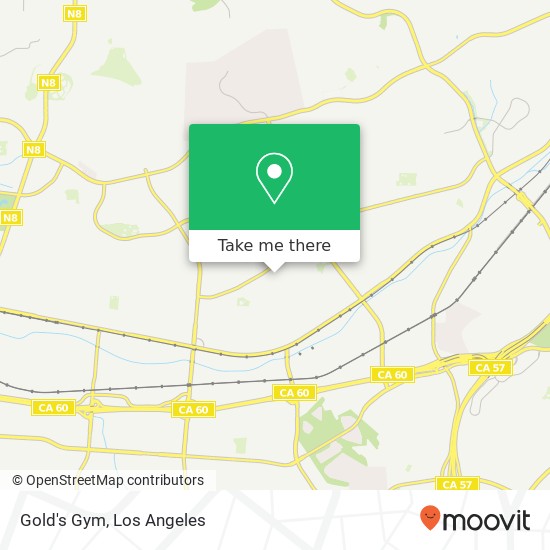 Gold's Gym map