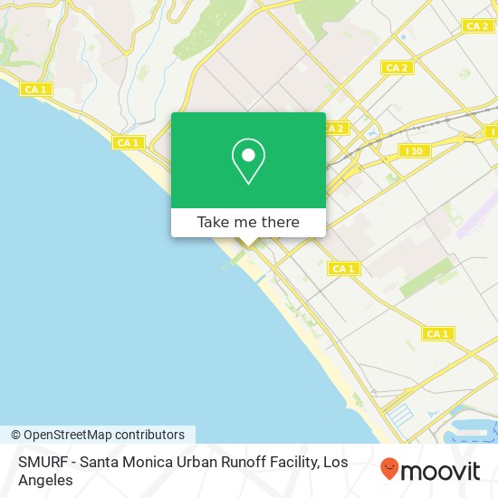 Mapa de SMURF - Santa Monica Urban Runoff Facility
