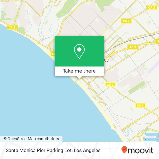 Mapa de Santa Monica Pier Parking Lot