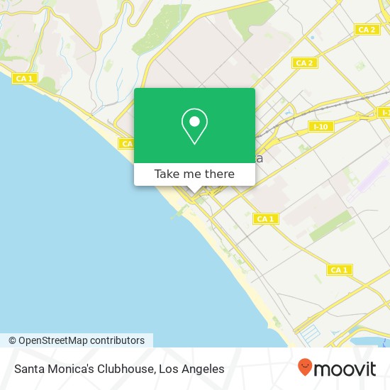 Santa Monica's Clubhouse map
