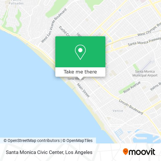 Santa Monica Civic Center map