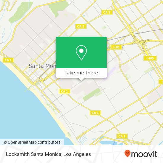 Mapa de Locksmith Santa Monica