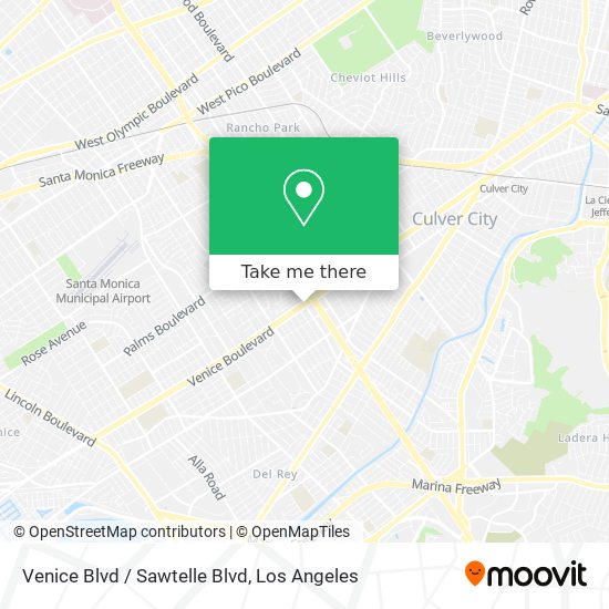 Mapa de Venice Blvd / Sawtelle Blvd