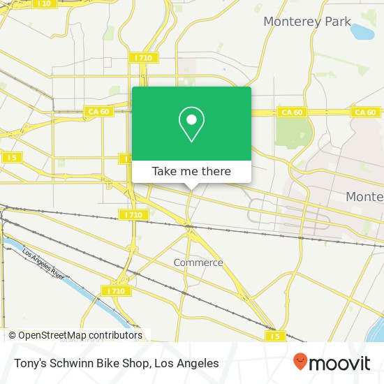 Tony's Schwinn Bike Shop map