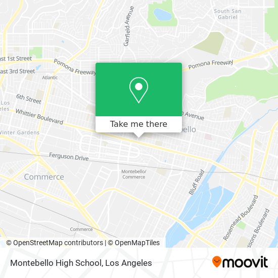 Mapa de Montebello High School