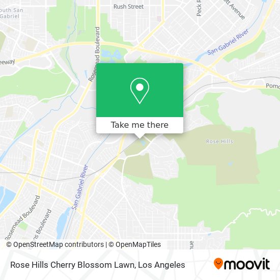 Rose Hills Cherry Blossom Lawn map