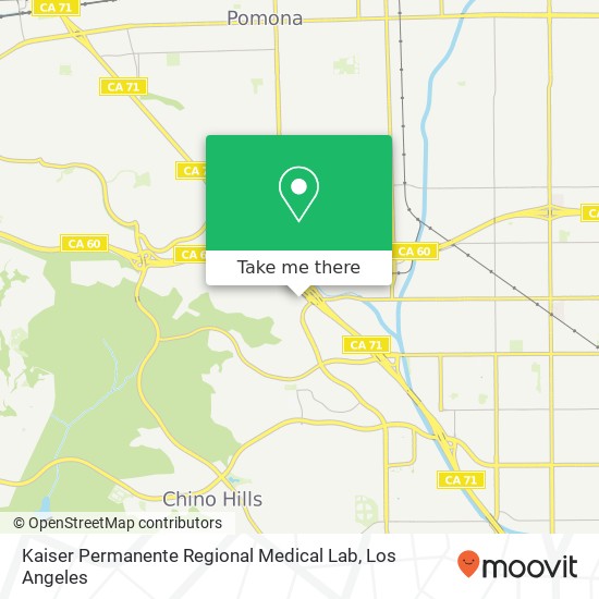 Kaiser Permanente Regional Medical Lab map