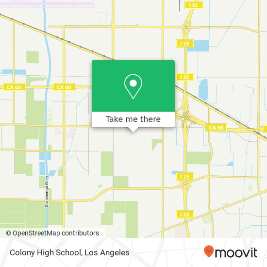 Mapa de Colony High School