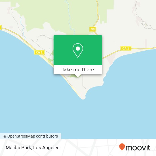 Mapa de Malibu Park