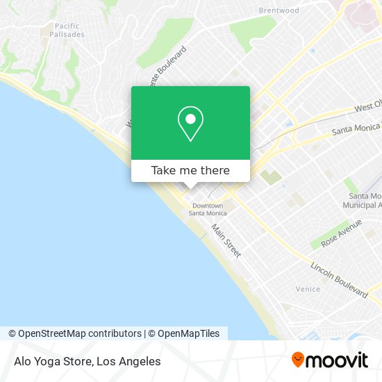 Mapa de Alo Yoga Store