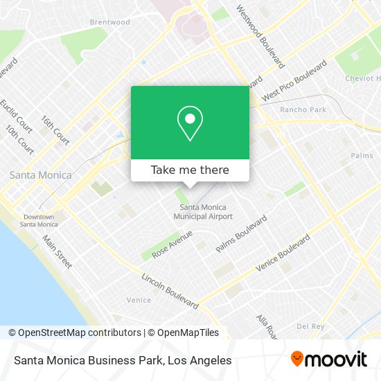 Mapa de Santa Monica Business Park