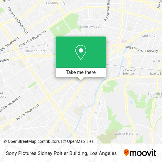 Sony Pictures Sidney Poitier Building map