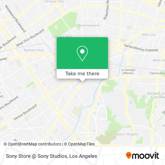 Sony Store @ Sony Studios map