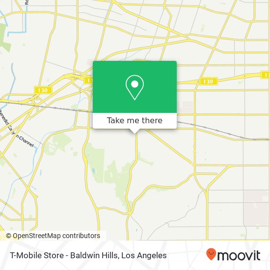 T-Mobile Store - Baldwin Hills map