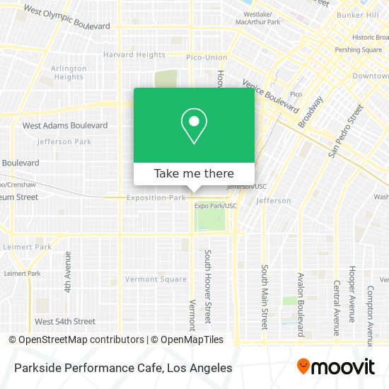 Parkside Performance Cafe map