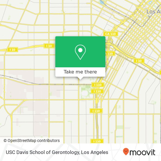 Mapa de USC Davis School of Gerontology