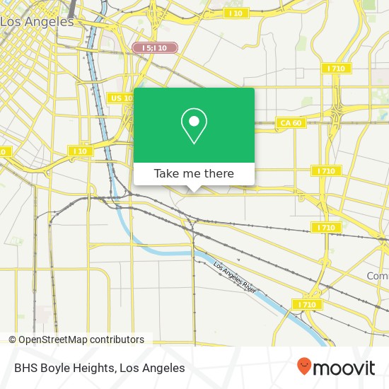 Mapa de BHS Boyle Heights