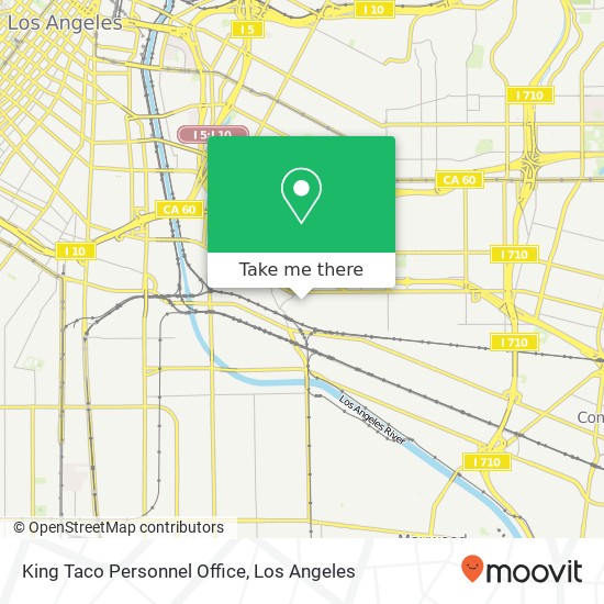 Mapa de King Taco Personnel Office