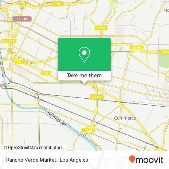 Mapa de Rancho Verde Market.
