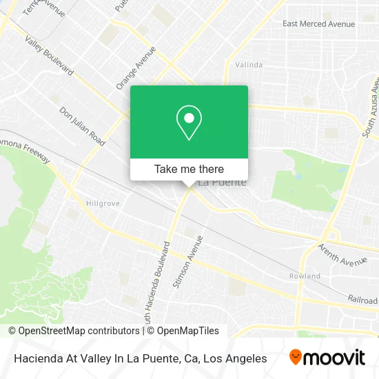 Hacienda At Valley In La Puente, Ca map