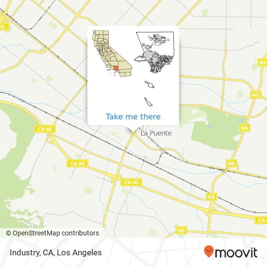 Mapa de Industry, CA