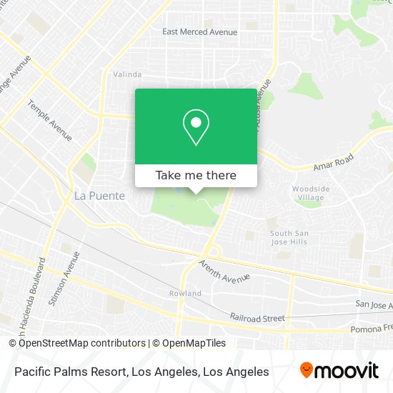 Pacific Palms Resort, Los Angeles map