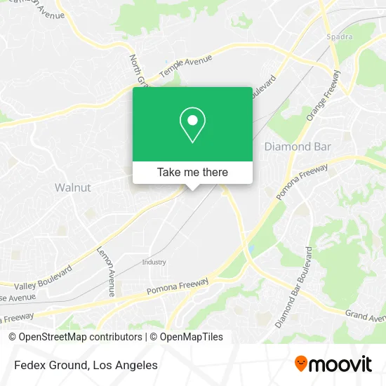Mapa de Fedex Ground