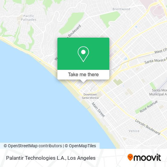 Palantir Technologies L.A. map