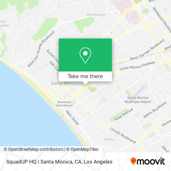 Mapa de SquadUP HQ | Santa Monica, CA