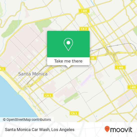 Santa Monica Car Wash map