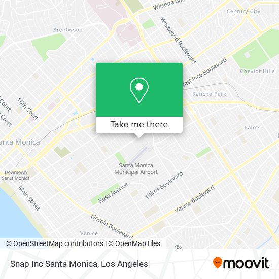 Snap Inc Santa Monica map