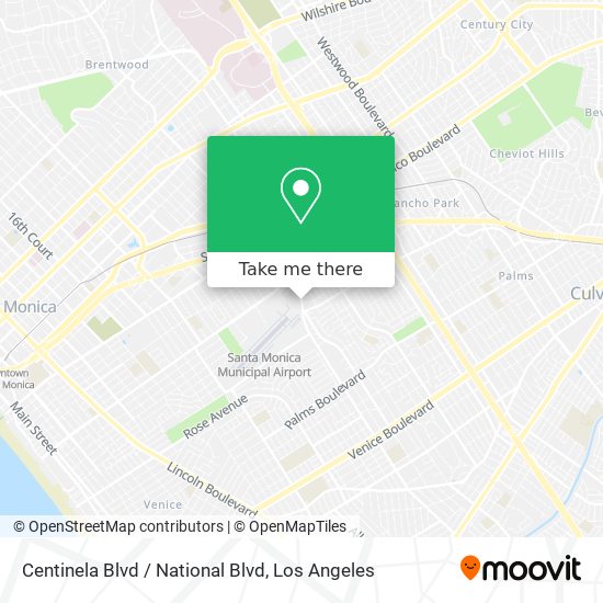 Mapa de Centinela Blvd / National Blvd