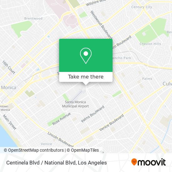 Centinela Blvd / National Blvd map