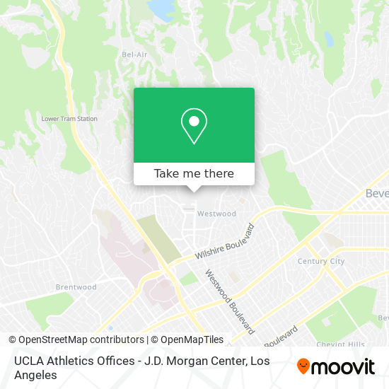 UCLA Athletics Offices - J.D. Morgan Center map