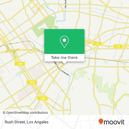 Mapa de Rush Street