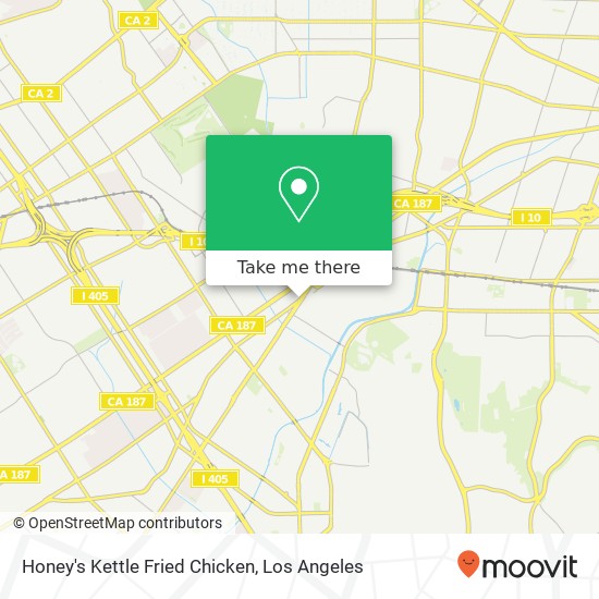 Mapa de Honey's Kettle Fried Chicken