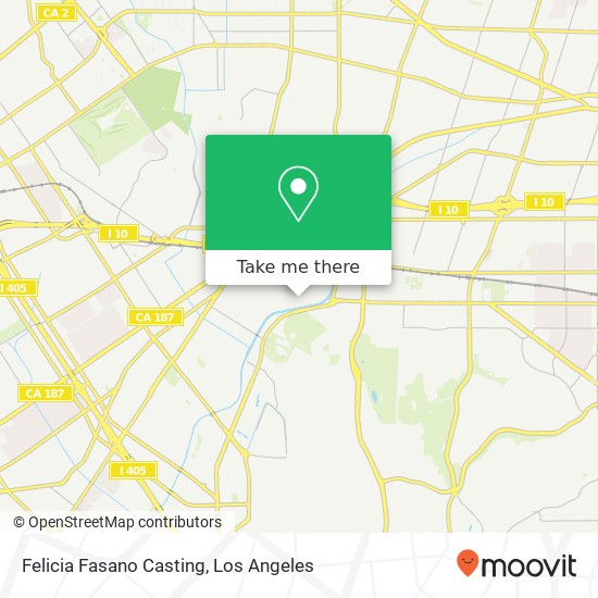 Mapa de Felicia Fasano Casting