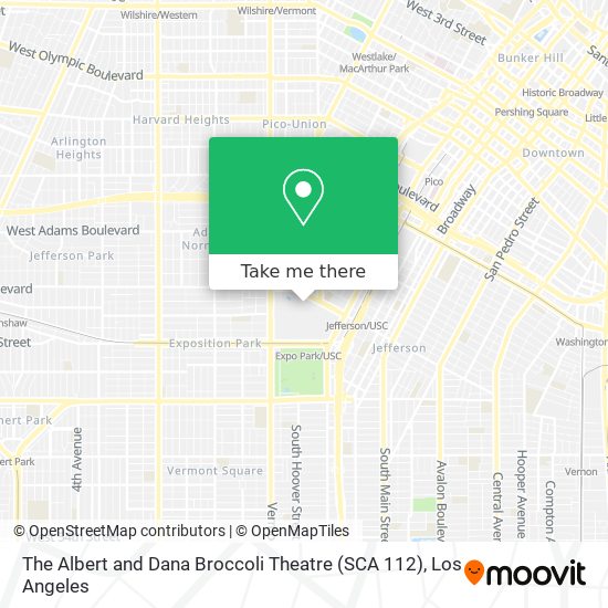 The Albert and Dana Broccoli Theatre (SCA 112) map