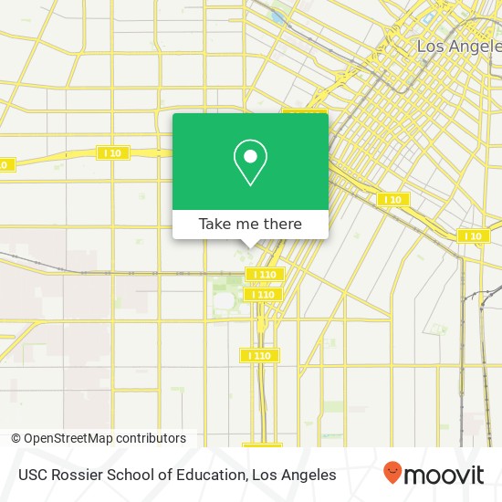 Mapa de USC Rossier School of Education